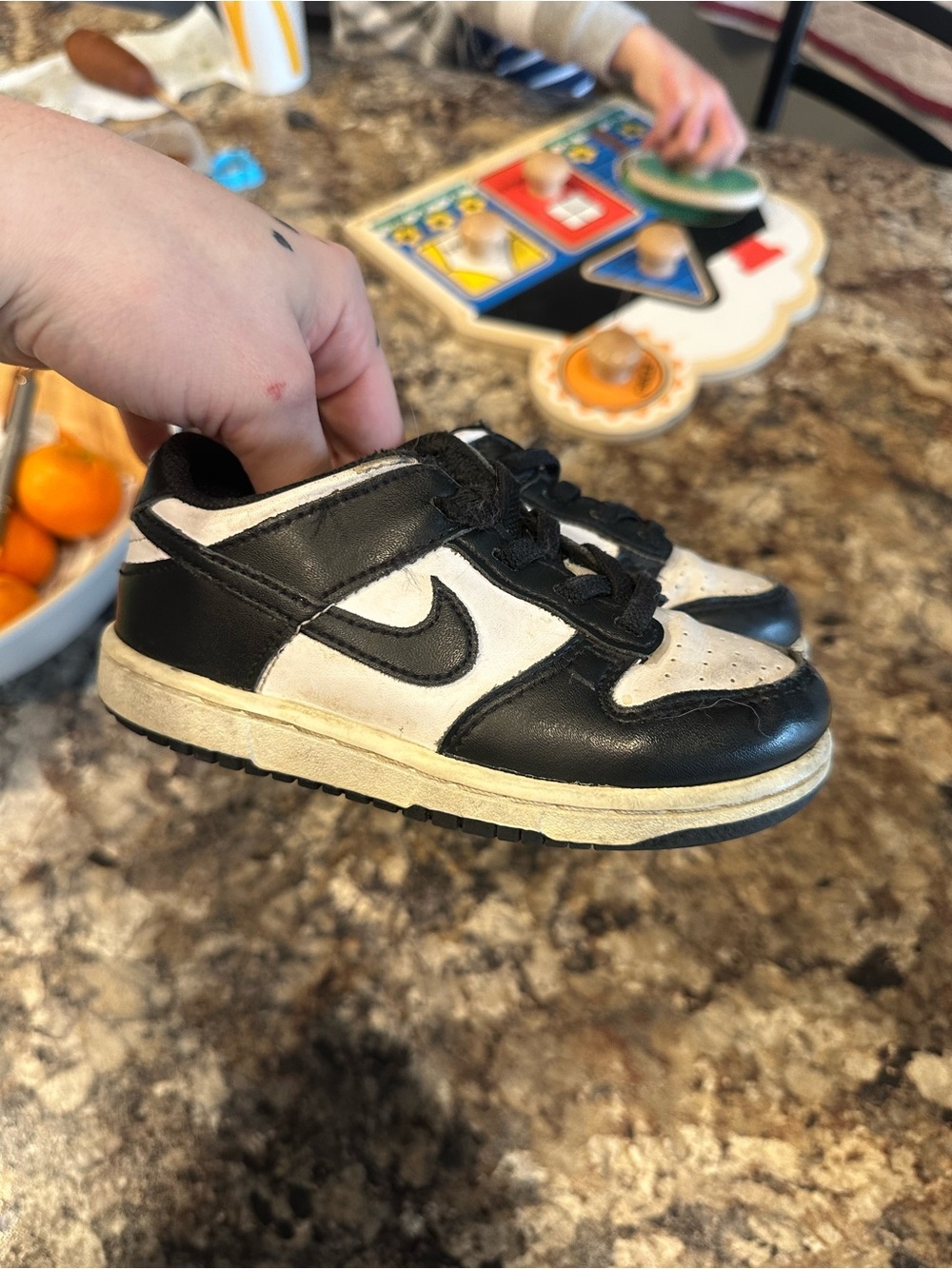Nike Kids Black & White Low-Cut Sneaker